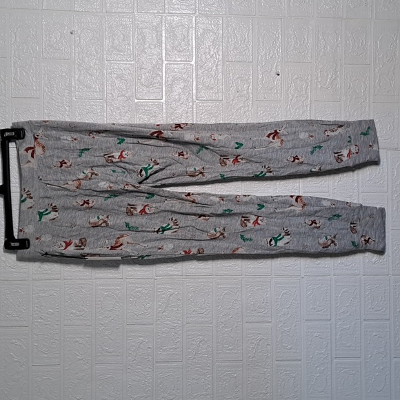 Cupcakes and Cashmere Winter Woodland Creatures Pajama Jogger Pants - Picture 6 of 8